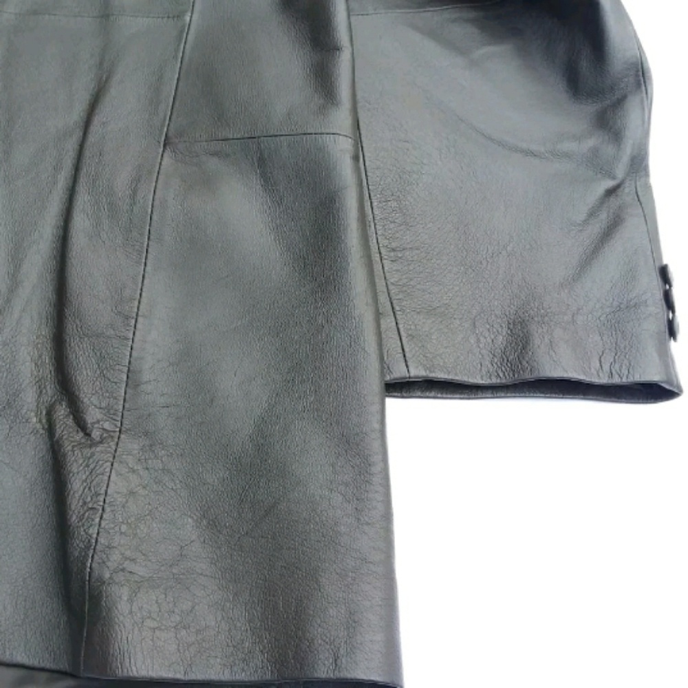 J. FERRAR DARK BROWN Leather Jacket XL - Picture 8 of 9